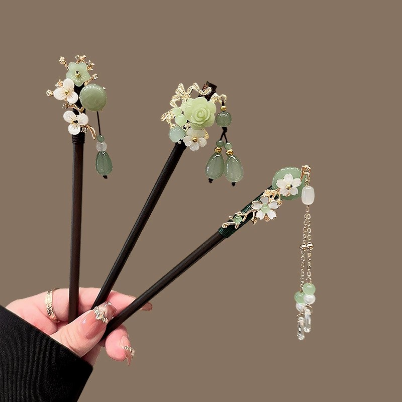 Travel Accessories Aesthetic - Antika Ahşap Saç Tokası Kadın Zarif
