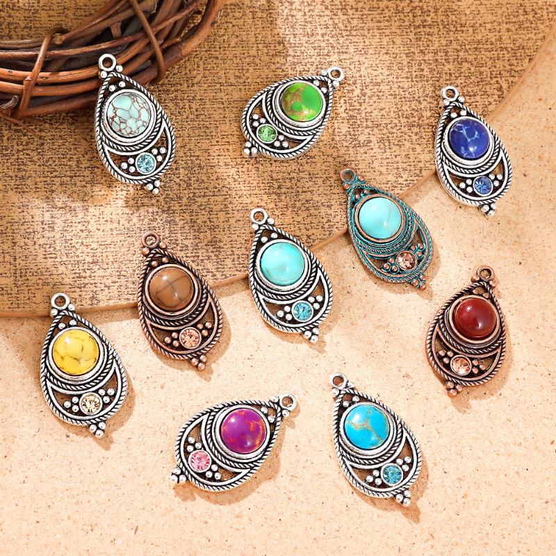 Travel Accessories Jewelry - Etnik Vintage Bohem Taş İşlemeli Takı