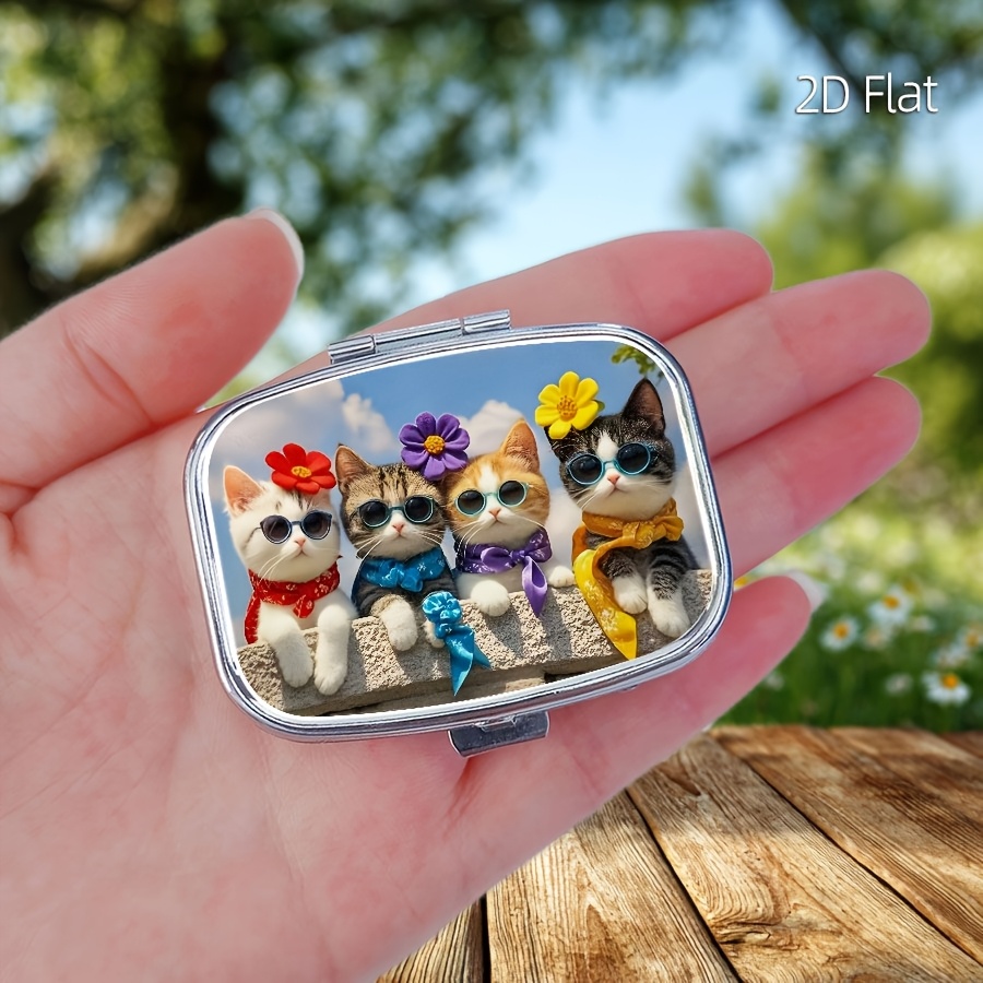 Travel Accessories As Gifts - Düz Tasarım, İlaç Saklamak İçin İki