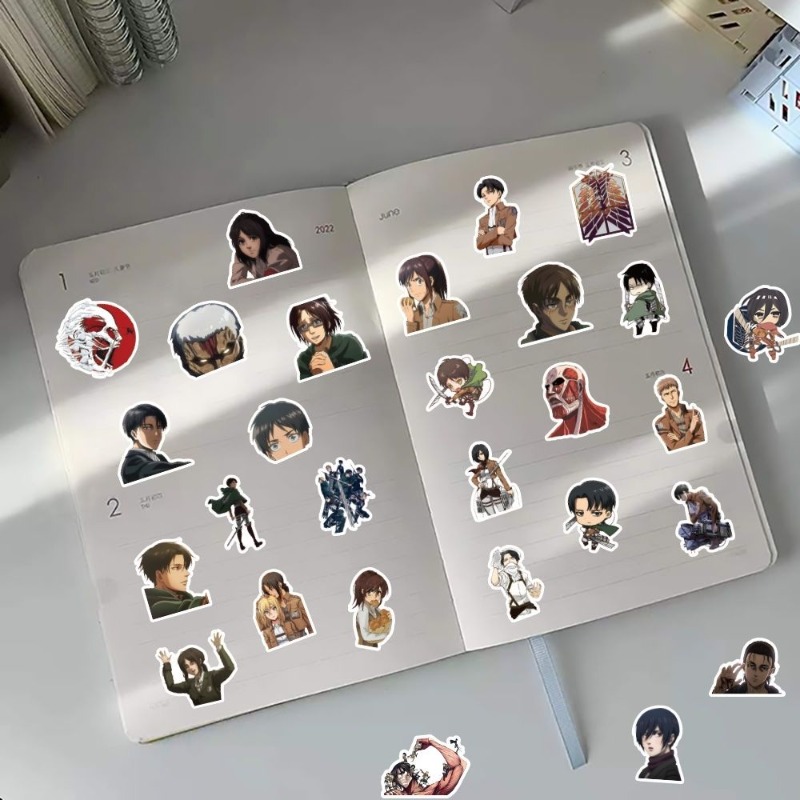 60 adet Titan Anime çıkartmala - Luggage Cover Protector incelemesi ve fiyatı