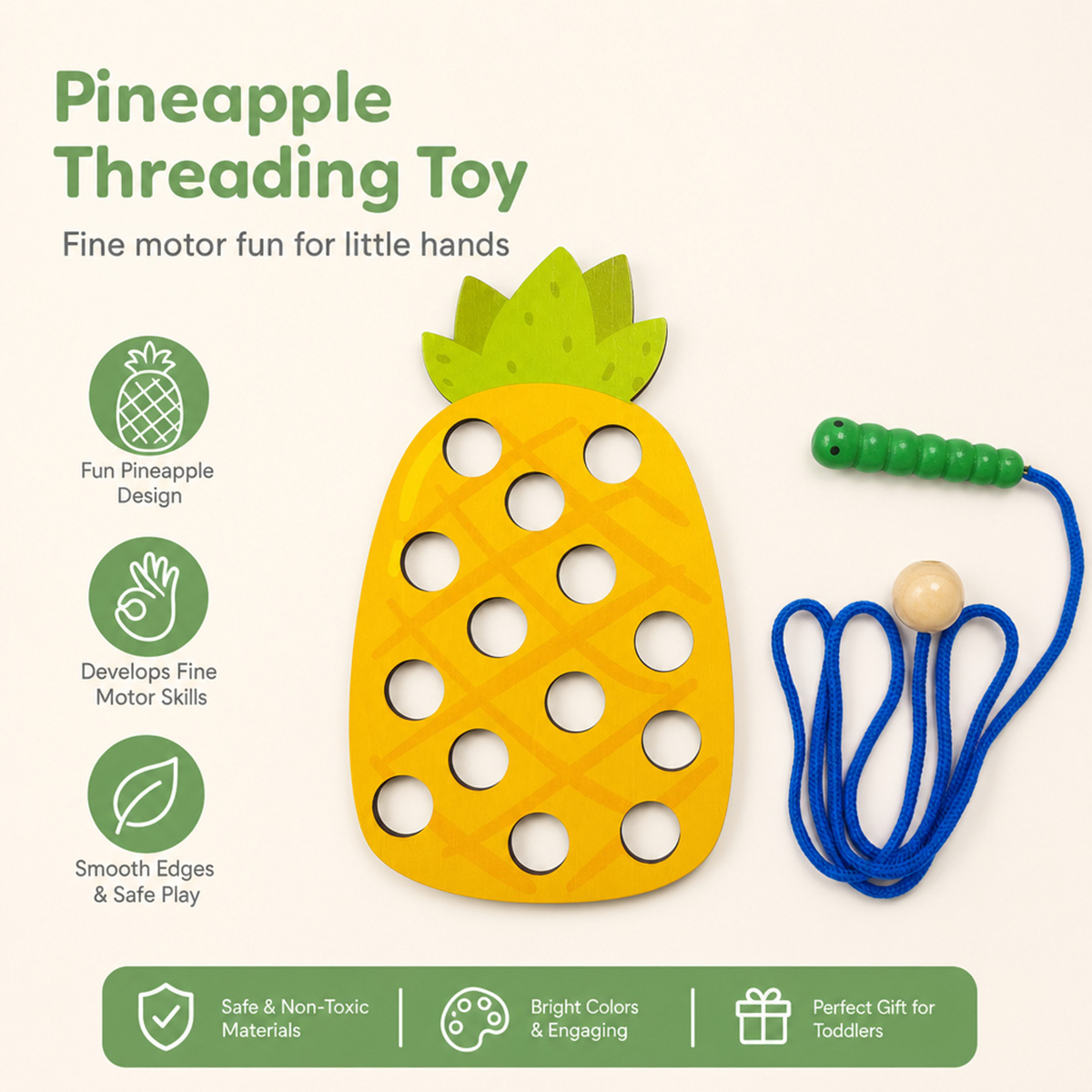 Ahşap İplikleme Oyuncakları, A - Travel Accessories Baby incelemesi ve fiyatı